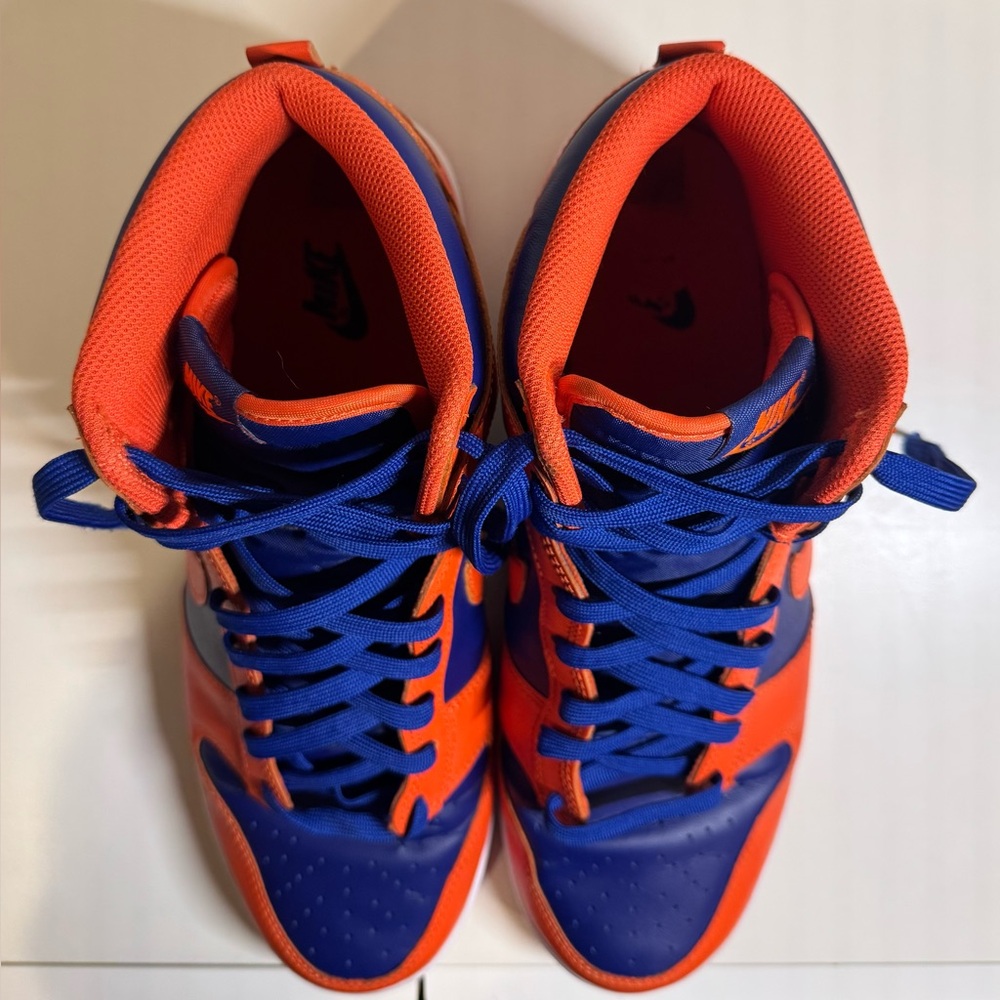 Nike Dunk High Retro Knicks Orange Deep Royal Blue DD1399-800 Size 12 - Picture 5 of 7